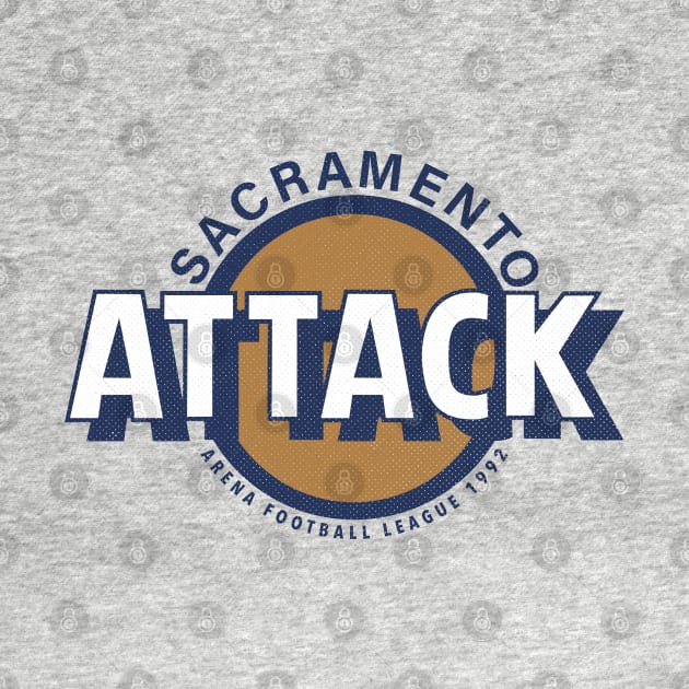 Defunct Sacramento Attack Arena Football 1992 by LocalZonly